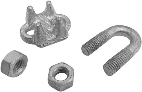 Prolinemax 10 PC 1/2 "Marine Golvanized Drop Forged Wire Clamp Clamp Clamp in Kuwait