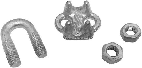 Prolinemax 10 PC 1/2 "Marine Golvanized Drop Forged Wire Clamp Clamp Clamp in Kuwait