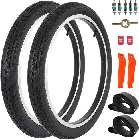 20x2.125/54-406 إطار دراجة الأطفال ، إطارات وأنبوب قابلة للطي بحجم 20 بوصة للأطفال والطريق والدراجات الجبلية/الدراجات الجبلية ، طراد الشاطئ - طريق/رود رود in Saudi Arabia