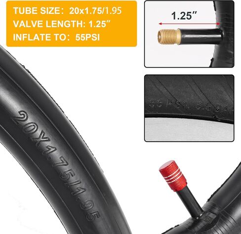 20x2.125/54-406 إطار دراجة الأطفال ، إطارات وأنبوب قابلة للطي بحجم 20 بوصة للأطفال والطريق والدراجات الجبلية/الدراجات الجبلية ، طراد الشاطئ - طريق/رود رود in Saudi Arabia