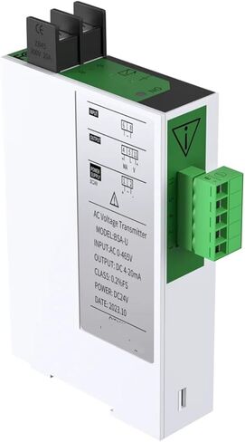Single Phase AC Voltage Transducer Input 100V 220V 380V 450V 465V 500V 1000V Output 0-10V 0-5V 4-20mA 1Pcs(AC 0-380V Input,DC 1-5V Output_1 in 1 Out_DC 24V Power Supply) in Kuwait