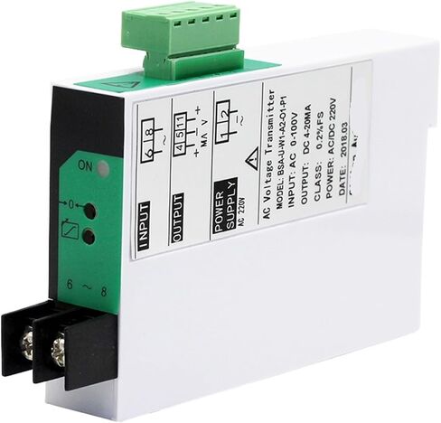 Single Phase AC Voltage Transducer Input 100V 220V 380V 450V 465V 500V 1000V Output 0-10V 0-5V 4-20mA 1Pcs(AC 0-380V Input,DC 1-5V Output_1 in 1 Out_DC 24V Power Supply) in Kuwait