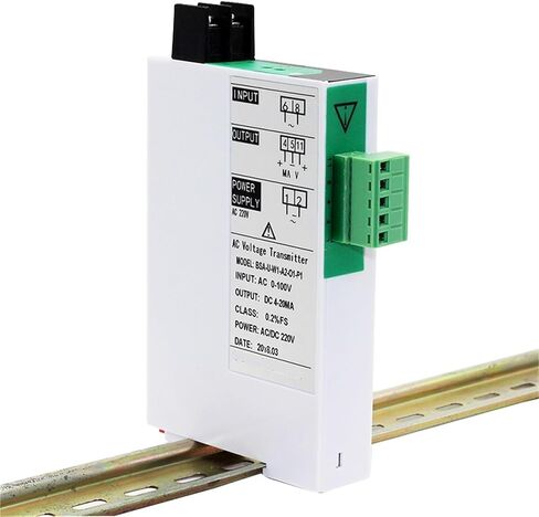 Single Phase AC Voltage Transducer Input 100V 220V 380V 450V 465V 500V 1000V Output 0-10V 0-5V 4-20mA 1Pcs(AC 0-380V Input,DC 1-5V Output_1 in 1 Out_DC 24V Power Supply) in Kuwait