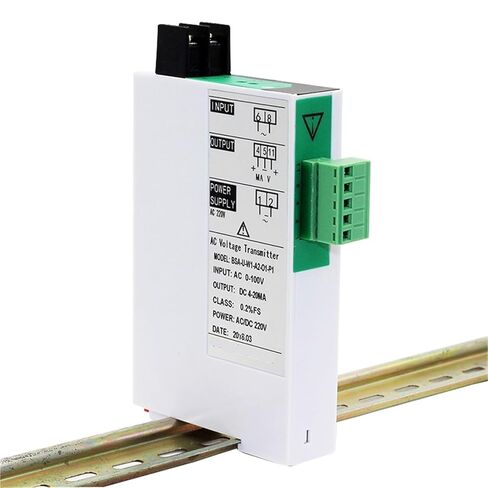 Single Phase AC Voltage Transducer Input 100V 220V 380V 450V 465V 500V 1000V Output 0-10V 0-5V 4-20mA 1Pcs(AC 0-380V Input,DC 1-5V Output_1 in 1 Out_DC 24V Power Supply) in Saudi Arabia
