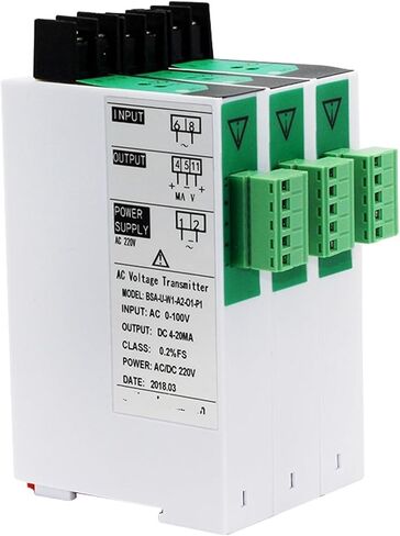 Single Phase AC Voltage Transducer Input 100V 220V 380V 450V 465V 500V 1000V Output 0-10V 0-5V 4-20mA 1Pcs(AC 0-380V Input,DC 1-5V Output_1 in 1 Out_DC 24V Power Supply) in Kuwait