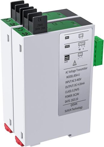 1pcs Voltage Sensor Converter 0-100V 0-200V 0-300V 0-1000V to 4-20mA 0-10V 0-5V 1-5V RS485 Voltage Transmitter Transducer DC24V(Input AC 0-1000V,Output 0-5V) in Saudi Arabia