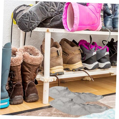 PRETYZOOM Disposable Non-slip Overshoes Thicken Home Shoes Case Non-woven Foot Covers for Indoor Use in Saudi Arabia