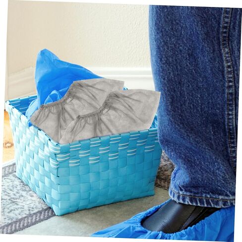 PRETYZOOM Disposable Non-slip Overshoes Thicken Home Shoes Case Non-woven Foot Covers for Indoor Use in Saudi Arabia