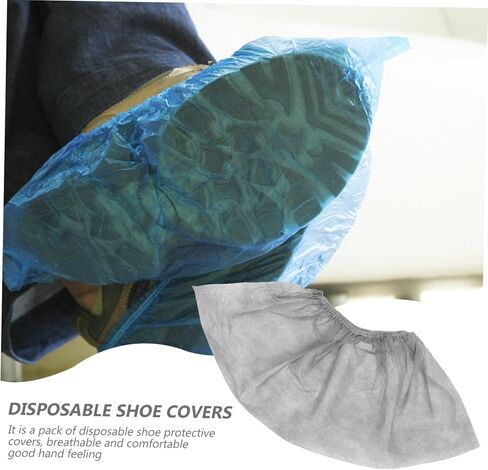 PRETYZOOM Disposable Non-slip Overshoes Thicken Home Shoes Case Non-woven Foot Covers for Indoor Use in Saudi Arabia