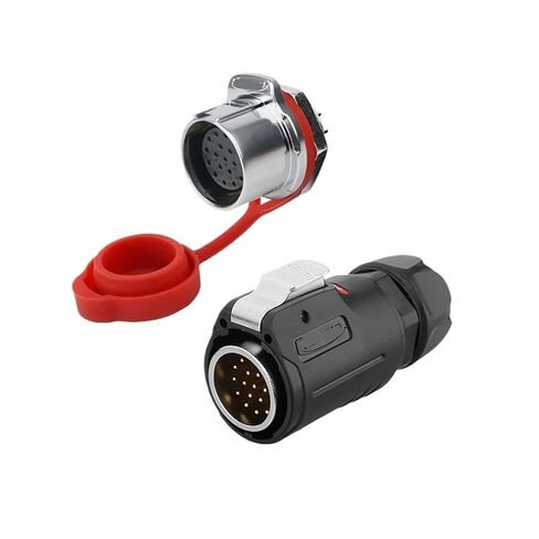 LP-24 Aviation Plug and Socket Threaded Tightening 19-pin Gold-Plated Male and Female pin Industrial Connector(Single Hole Female seat) in Saudi Arabia