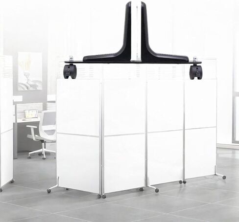 شاشة الخصوصية العامة موقف قابل للطي قاعدة قابلة للمنفعة العملية المقسم للخدمة الشاقة في مركز التسوق في المنزل استخدام الحمام ، الأسود in Kuwait