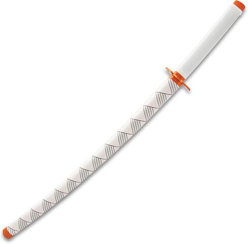 Kyojuro Rengoku Demon Slayer Sword and Scabbard - anime ، شفرة من الفولاذ المقاوم للصدأ ، مقبض ملفوف بالحبال in Saudi Arabia