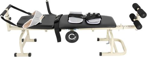 Lumbar Traction Bed, Folding Massage Bed, Back Stretcher Traction Spinal Decompression Devices Therapy Massage Table for Cervical Spine Body Stretching in Saudi Arabia