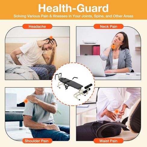 Lumbar Traction Bed, Folding Massage Bed, Back Stretcher Traction Spinal Decompression Devices Therapy Massage Table for Cervical Spine Body Stretching in Saudi Arabia