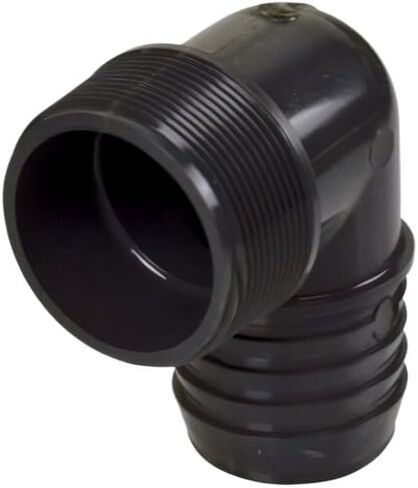 تركيب أنبوب PVC ، كوع 90 درجة ، الجدول 40 ، رمادي ، 1-1/4 بوصة إدراج شائكة × 1-1/4 بوصة mnpt in Kuwait