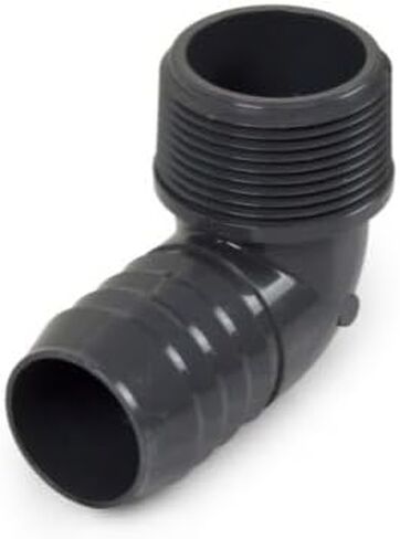 تركيب أنبوب PVC ، كوع 90 درجة ، الجدول 40 ، رمادي ، 1-1/4 بوصة إدراج شائكة × 1-1/4 بوصة mnpt in Kuwait