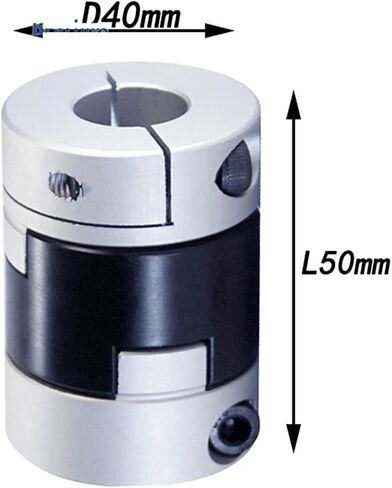 D40L50 Oldham Slider Coupling High Torque Low Inertia Screw Type Slider Coupling For Motor Connector CNC Drive Shaft 1Pcs(12X12.7) in Saudi Arabia