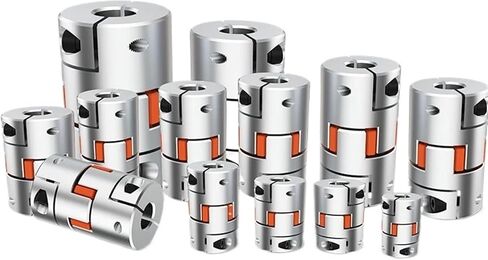 LF-B-D65L90 Aluminum Shaft Coupler Jaw Plum Spider Clamping Type CNC Motor Encoder Coupling 14mm to 38mm for Dividing Table 1Pcs(19x27) in Saudi Arabia