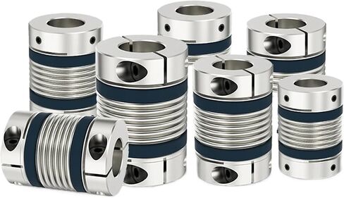 LB-B-D40L58 LB-D-D40L50 Shaft Coupling LB D40L50/58 Bellows Flexible Motor Coupler CNC Aluminium High Elasticity Universal Joint 3D Printer 1Pcs(LB-B-D40L58-8X15) in Saudi Arabia