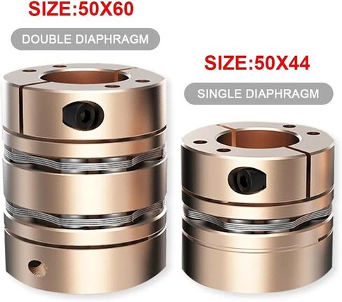 LDG1-B-D50L44 LDG2-B-D50L60 مقرنة عمود محرك مرن LDG D50L44/L60 موصل ملحقات Cardan Cardan Cardan Aluminium للطابعة 3D CNC 1PC (LDG1-B-D50L44-25x25) in Saudi Arabia