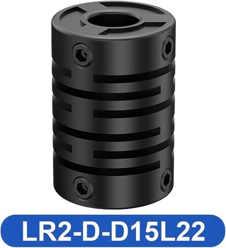 LR2-D-D15L22 Plastic Coupling LR2 D15L22 Motor Fiber Shaft Coupler Flexible 3D Printer Encoder Nylon Elasticity Cardan Joint Specific PU 1Pcs in Saudi Arabia