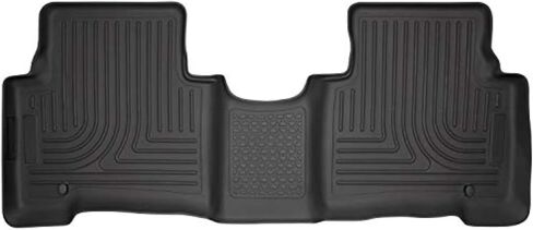 Husky Liners Weatherbeater Floor Mats | Fits 2021-2024 Hyundai Santa Fe | Front & 2nd Row, 3-pc Black - 95881 in Saudi Arabia