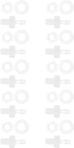 تجهيزات بارب خرطوم البلاستيك ، 1/8 "Barb M5 خارجي محول الموصل Kit Pp Clear ، مجموعة واحدة in Saudi Arabia