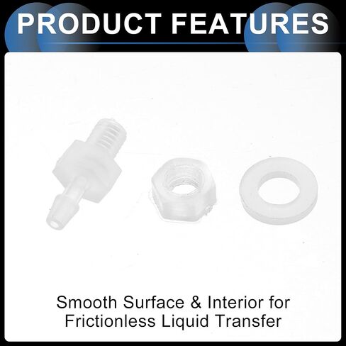 تجهيزات بارب خرطوم البلاستيك ، 1/8 "Barb M5 خارجي محول الموصل Kit Pp Clear ، مجموعة واحدة in Saudi Arabia