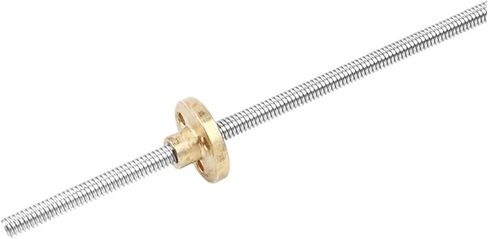 برغي الكرة المعدنية Nut T6 Lead Lead 1mm pitch lead 2mm مع صامدة نحاسية 100 مم-550 مم المسمار (450 مم) in Saudi Arabia