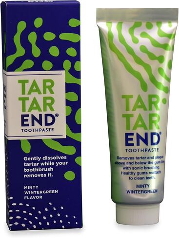 Toothpaste for Tartar Removal - Tartar Control Toothpaste to Remove Tartar and Plaque from Teeth at Home and Prevent Tartar and Plaque Buildup - 3.4 oz Tube, 1-Pack (Minty Wintergreen) in Saudi Arabia