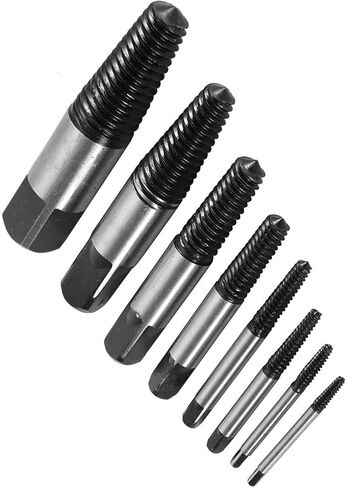 مجموعة أنابيب المياه كسر 8pcs عمق المسمار/السحمة المقاومة للصدأ والخيط الواسع مثالي لإزالة الأداة والكهرباء المهنية in Kuwait