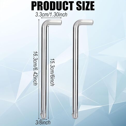 2pcs l دبابيس مكدس الوزن على شكل ، الصلب الكربوني 3/8in قطره 6in التحميل دبوس الشد وزن المكدس موسع دبوس وزن الجهاز قضيب معدات اللياقة البدنية مثالية in Saudi Arabia
