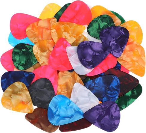 60 PCS Guitar يختار مجموعة متنوعة من السليلويد على غرار القلب اختيارات باس الاختيار إكسسوارات للغيتار الصوتية عازفي الجيتار باس من جميع المستويات 4 سماكة 0.46 مم 0.71 مم 0.96 مم 1.2 مم 1.2 ملم in Saudi Arabia