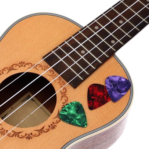 60 PCS Guitar يختار مجموعة متنوعة من السليلويد على غرار القلب اختيارات باس الاختيار إكسسوارات للغيتار الصوتية عازفي الجيتار باس من جميع المستويات 4 سماكة 0.46 مم 0.71 مم 0.96 مم 1.2 مم 1.2 ملم in Saudi Arabia