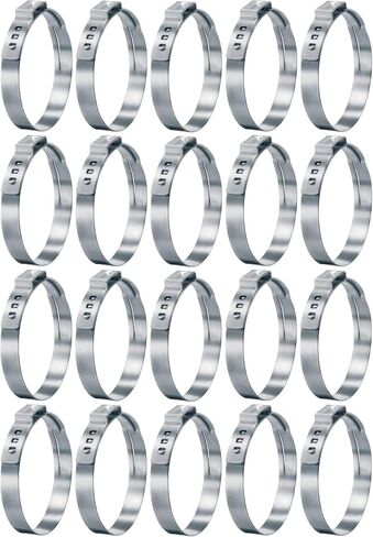 OCS Parts – Oetiker Ear Clamps 167 Series, 304 Stainless Steel, 77 mm Size, Pack of 10, Band Dimension 7 x 0.6 mm, Includes OCS Parts 2-Year Warranty in Saudi Arabia