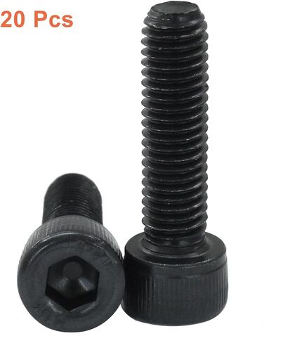 Waziaqoc 100pcs M3 x 8mm pitch ، 12.9 الصفوف سبيكة الصلب سداسي سداسي سد hex زر رأس البراغي مجموعة البراغي ، الانتهاء من أكسيد الأسود in Saudi Arabia