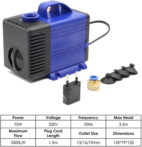 110V 220V 1.5kw ER16 ماء مغزل 65 ملم 4 قطع ، العاكس ، مضخة المياه وقوس (220 فولت) in Saudi Arabia