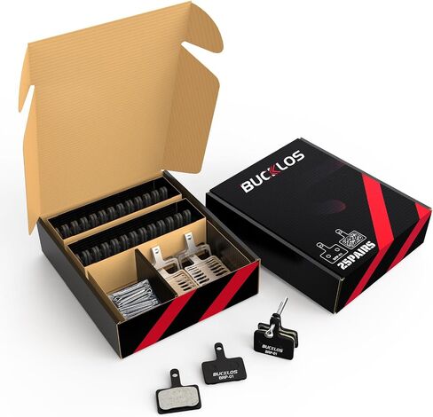 Bucklos 25pc دراجة القرصين منصات الفرامل ل TRP Tektro Shimano MT200 DEORE BR-M575 M525 M515 T615 T675 M505 M495 M486 M485 M475 M465. in Saudi Arabia