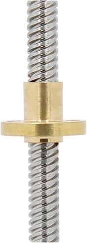 Metal Ball Screw nut 1pcs T8 Lead Screw Trapezoidal Rod Lead 1mm Length 100mm-1000mm with Copper Nuts(400mm) in Saudi Arabia