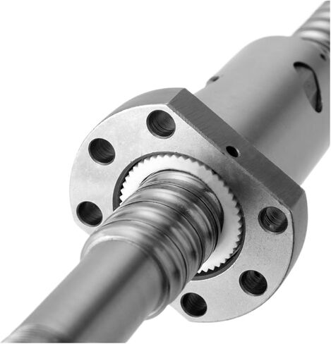 Metal Ball Screw nut C7 Machined SFU2005 250mm-1000mm Rolled Ball Screw with Flange Single Ball Nut BK/BF15 End CNC(600mm) in Saudi Arabia
