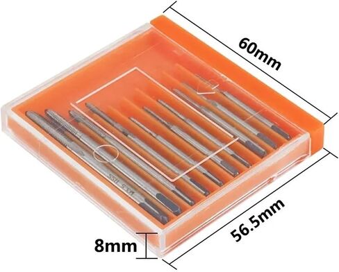 MINI HSS Metric Screw Thread Thouse M1-M3.5 مستقيمة جهاز الحفر المليء بالفلوت (10pcs M1-M3.5 مجموعة) in Saudi Arabia