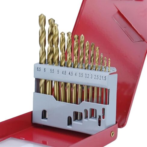 13 PCS/Set Twist Drill Bits 1.5-6.5mm HSS Drill Bit Set Woodworking Metal Plastic Tools in Saudi Arabia