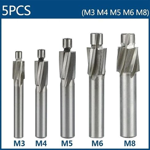 4 Flute Counterbore M3-M16 أداة مرسمة الثقب 1pcs (16.5x26x12x93) in Kuwait