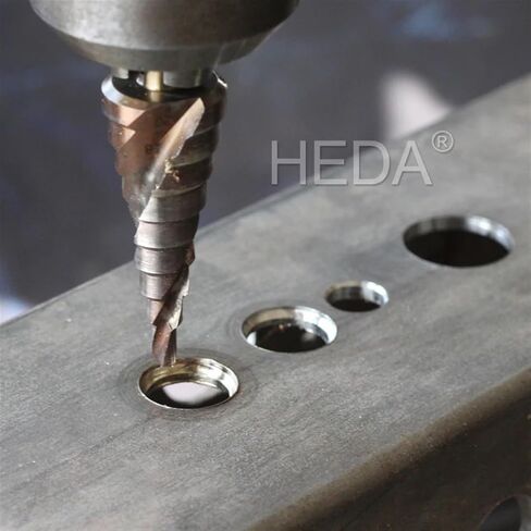 5/9/15STEPS 4-32MM عالية السرعة الصلب الحلزونية المخروطية المخروطية بتات HSS خطوة مخروطية بت (M35-3- (4-12 مم)) in Saudi Arabia