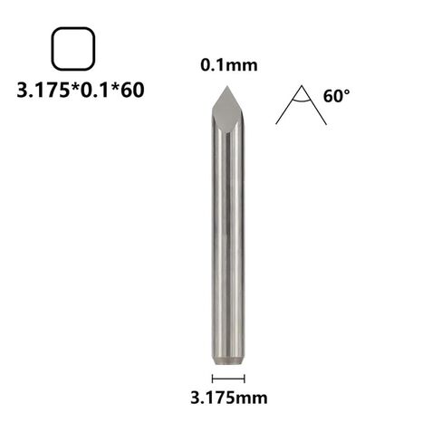 1/8 Inch Shank 3 Edge Engraving Bit Bit Wood 10Pcs 20/30/40/45/60/90 Degrees(3.175x0.2x40) in Saudi Arabia