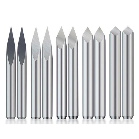 1/8 Inch Shank 3 Edge Engraving Bit Bit Wood 10Pcs 20/30/40/45/60/90 Degrees(3.175x0.2x40) in Saudi Arabia