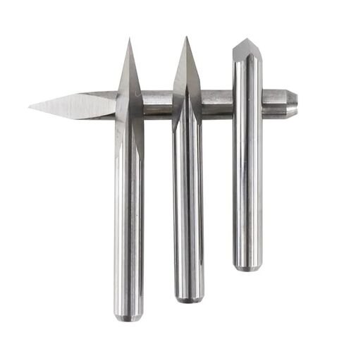 1/8 Inch Shank 3 Edge Engraving Bit Bit Wood 10Pcs 20/30/40/45/60/90 Degrees(3.175x0.2x40) in Saudi Arabia