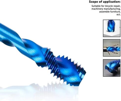 HSS SPORAL TAPS Short Blade TAP TAP Processing الثقوب العمياء M3 M4 M5 M6 M8 M10 M12 TAP METIC TAP TAPLS 1PCS (M3X0.5) in Saudi Arabia