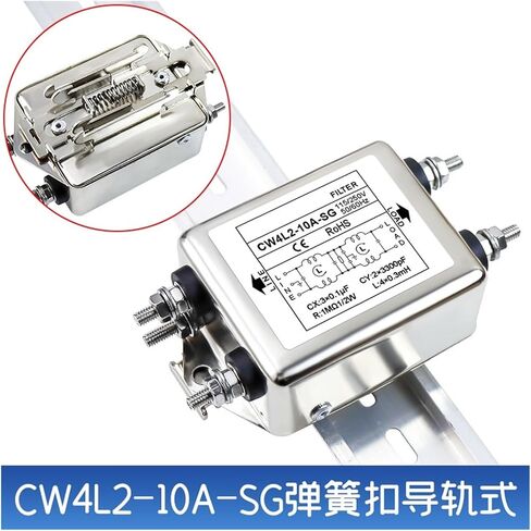 Single-Phase Two-Stage AC Filter CW4L2-10A/20A-T/SG Spring Buckle Rail Anti-Interference servo Frequency Conversion(CW4L2-10A-SGsingle-phasetwo-stage) in Kuwait