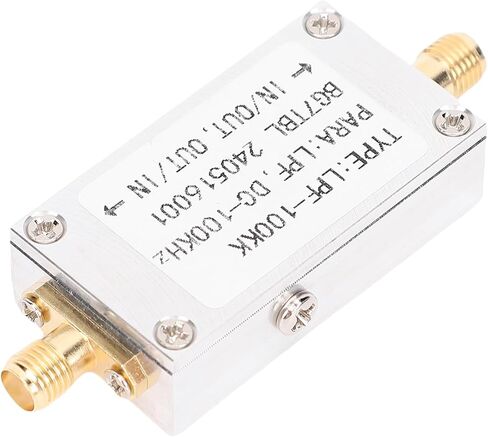 Yunseity Low Pass Filter, Low Pass Filter Module 100 KHZ 50Ohm Input Output Impedance SMA Interface for Sound Processing in Saudi Arabia